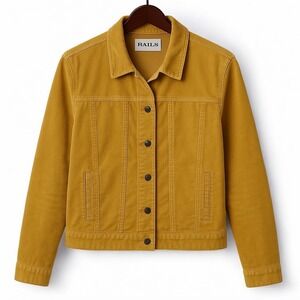 Vtg AMI Women's Corduroy Jacket Tan Sz L Button-Up Trucker Western Retro Cowgirl